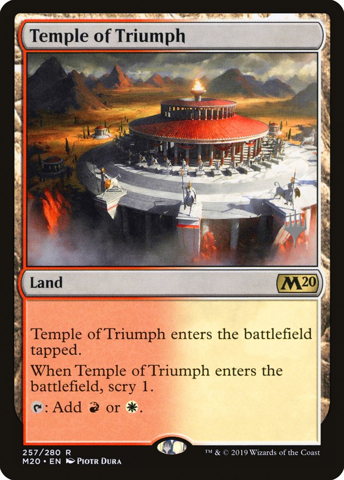 Temple of Triumph (Promo Pack) [Core Set 2020 Promos] | Galaxy Games LLC