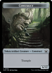 Phyrexian Golem // Construct Double-Sided Token [March of the Machine Commander Tokens] | Galaxy Games LLC