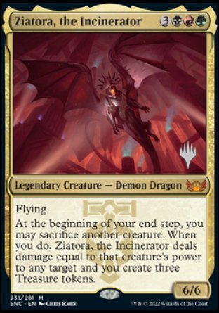 Ziatora, the Incinerator (Promo Pack) [Streets of New Capenna Promos] | Galaxy Games LLC