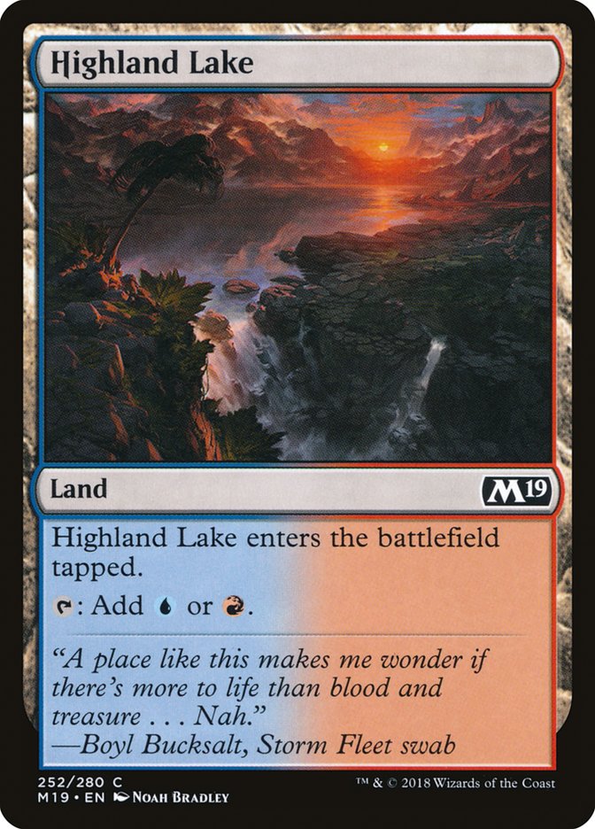 Highland Lake [Core Set 2019] | Galaxy Games LLC
