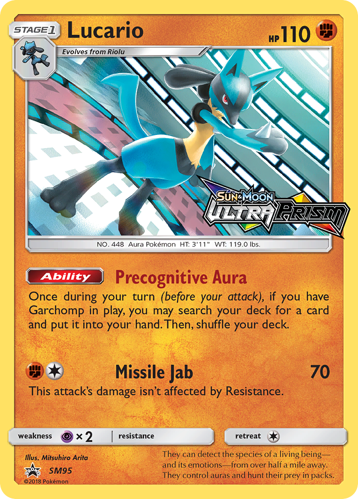 Lucario (SM95) (Prerelease Promo) [Sun & Moon: Black Star Promos] | Galaxy Games LLC