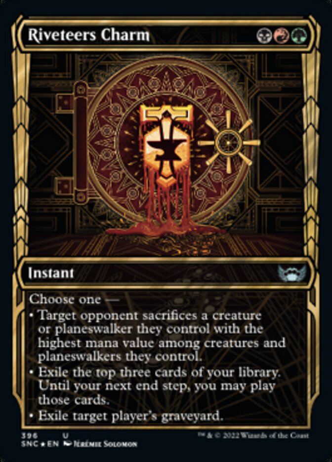 Riveteers Charm (Showcase Golden Age Gilded Foil) [Streets of New Capenna] | Galaxy Games LLC