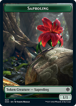 Saproling // Soldier Double-Sided Token [Starter Commander Decks] | Galaxy Games LLC