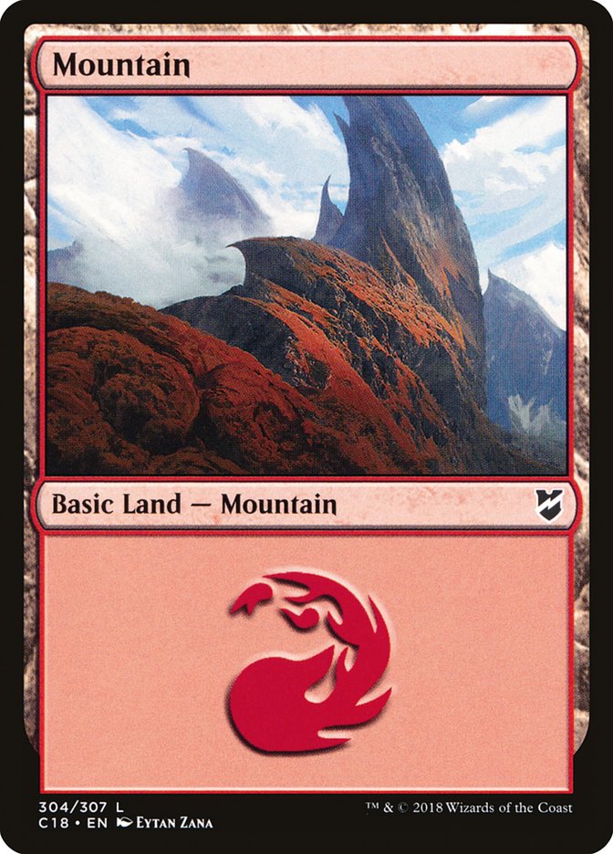 Mountain (304) [Commander 2018] | Galaxy Games LLC