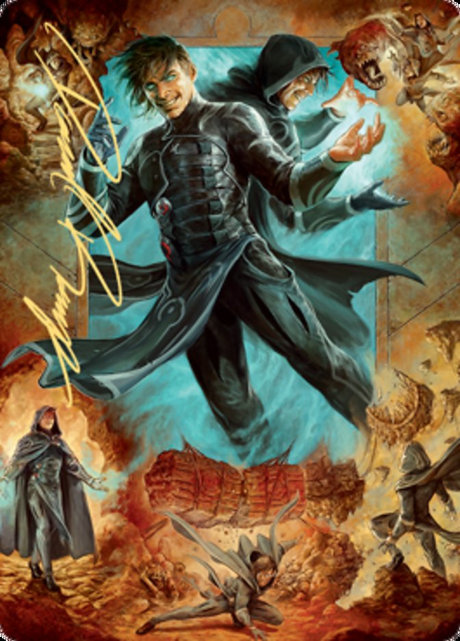 Jace, Mirror Mage 2 Art Card (Gold-Stamped Signature) [Zendikar Rising Art Series] | Galaxy Games LLC