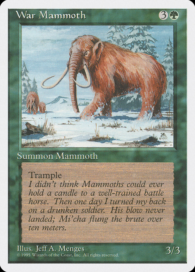 War Mammoth [Fourth Edition] | Galaxy Games LLC