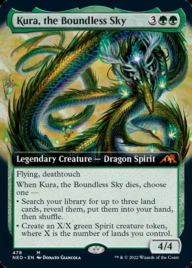 Kura, the Boundless Sky (Extended Art) [Kamigawa: Neon Dynasty] | Galaxy Games LLC