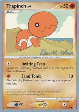 Trapinch LV.9 (115/132) (Stallgon - David Cohen) [World Championships 2009] | Galaxy Games LLC