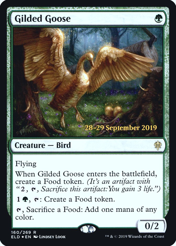 Gilded Goose [Throne of Eldraine Prerelease Promos] | Galaxy Games LLC