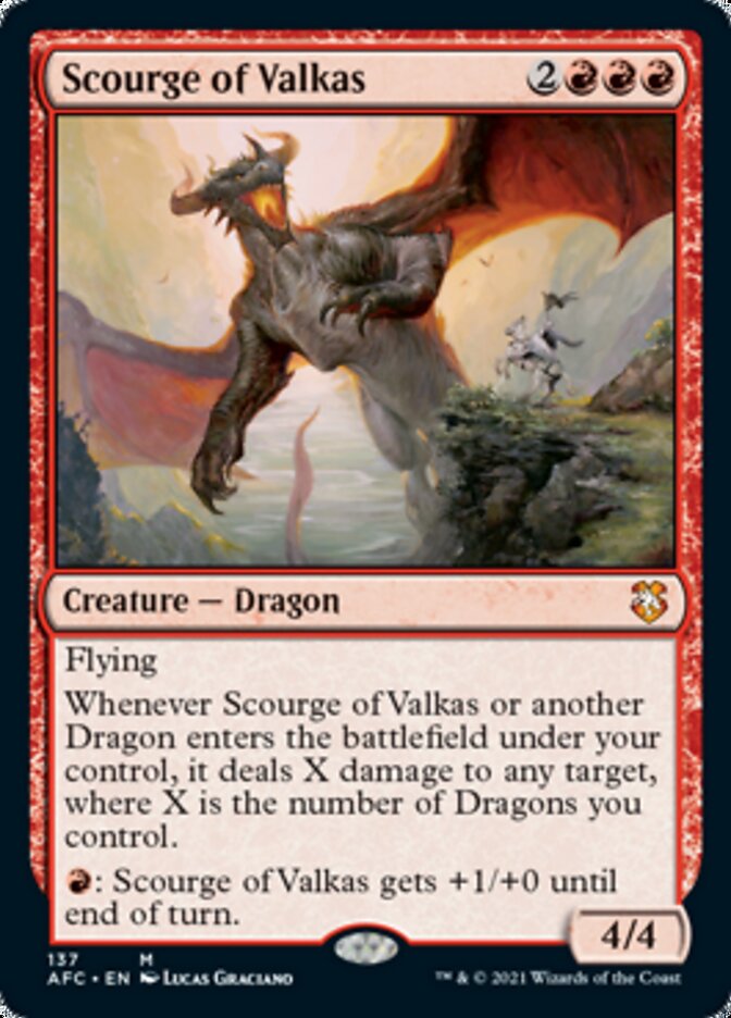 Scourge of Valkas [Dungeons & Dragons: Adventures in the Forgotten Realms Commander] | Galaxy Games LLC