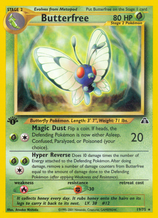 Butterfree (19/75) [Neo Discovery 1st Edition] | Galaxy Games LLC