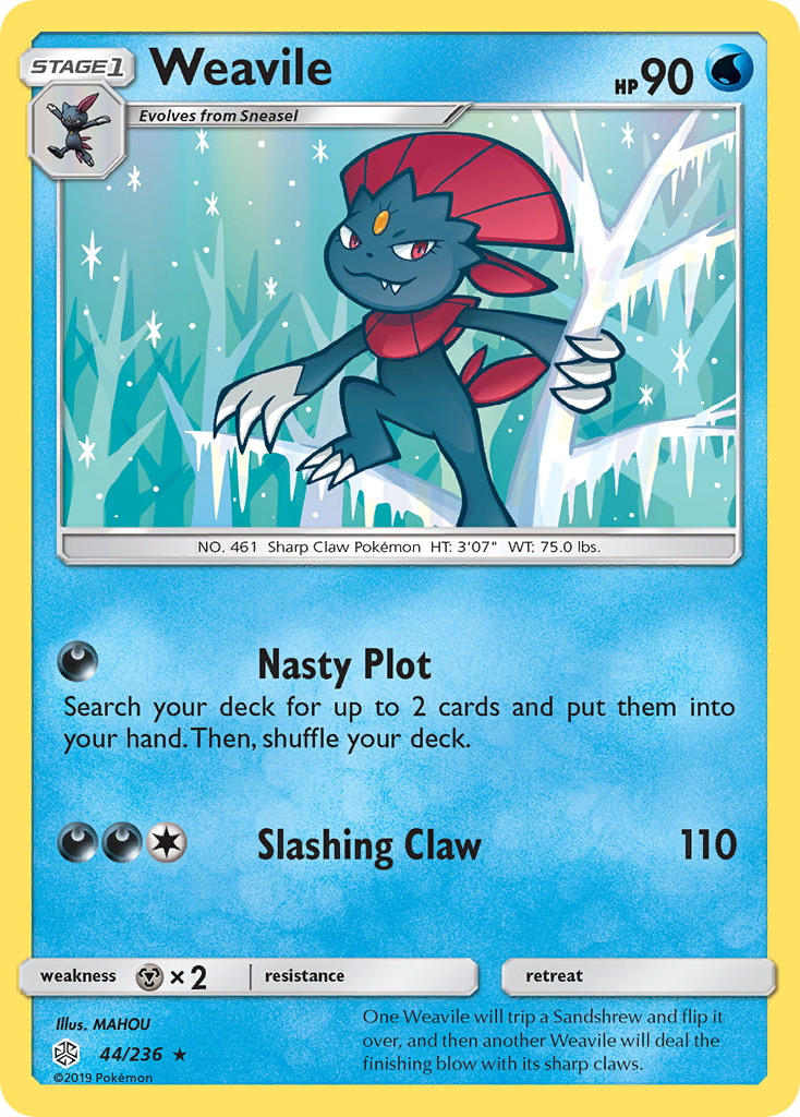 Weavile (44/236) [Sun & Moon: Cosmic Eclipse] | Galaxy Games LLC