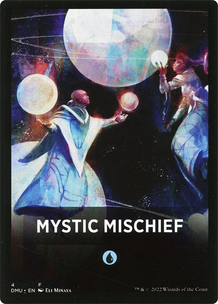 Mystic Mischief Theme Card [Dominaria United Tokens] | Galaxy Games LLC