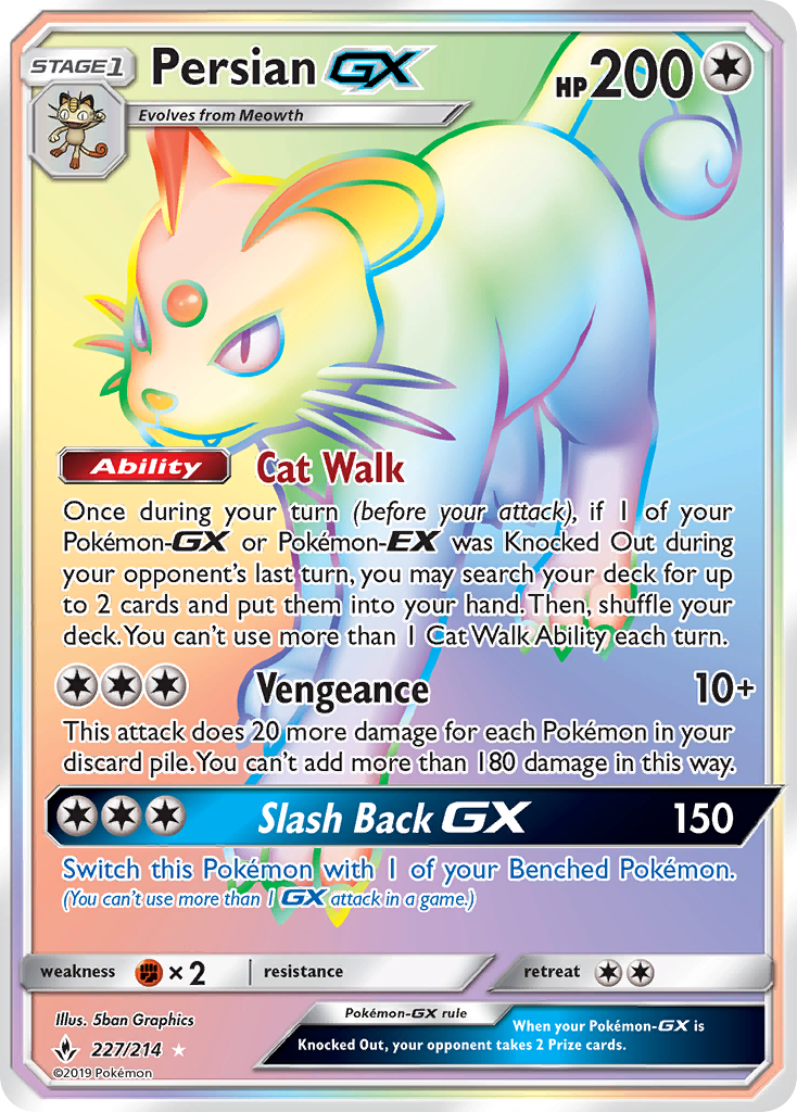 Persian GX (227/214) [Sun & Moon: Unbroken Bonds] | Galaxy Games LLC