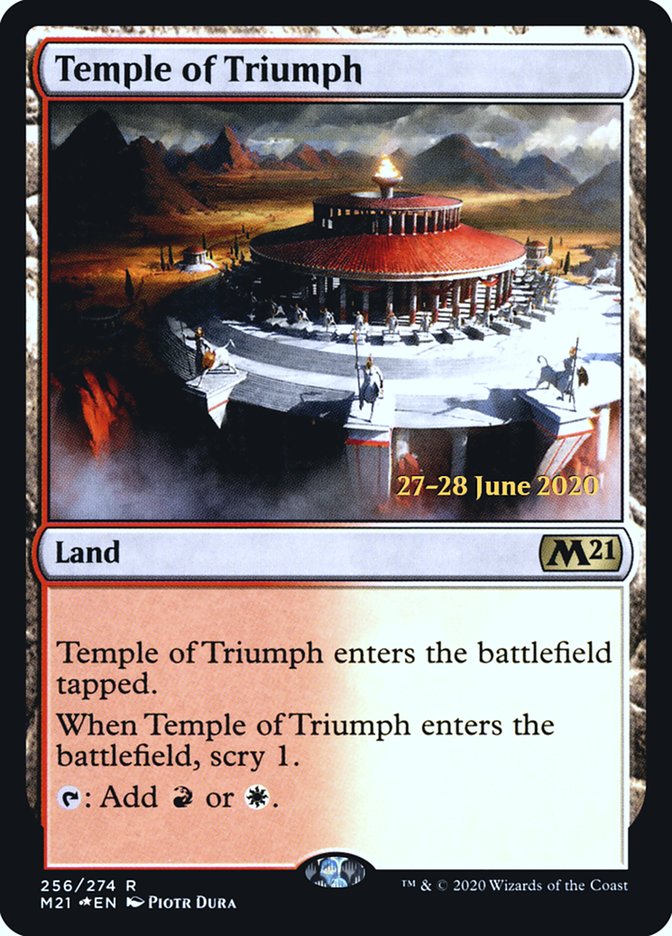 Temple of Triumph [Core Set 2021 Prerelease Promos] | Galaxy Games LLC