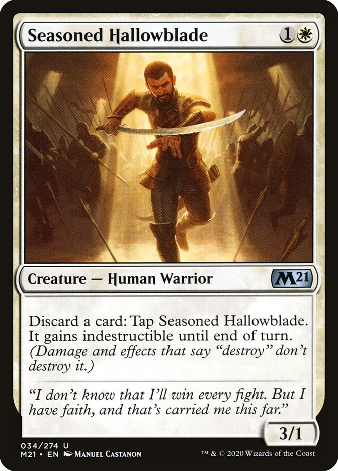 Seasoned Hallowblade [Core Set 2021] | Galaxy Games LLC