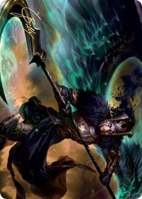 Vengeful Reaper Art Card (Gold-Stamped Signature) [Kaldheim Art Series] | Galaxy Games LLC