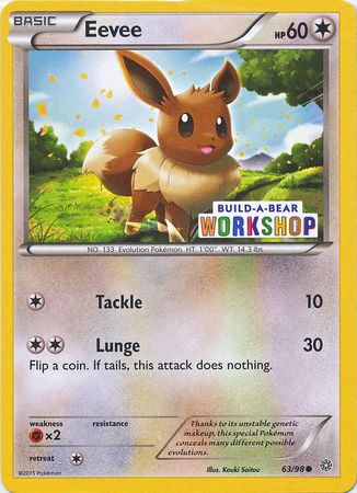 Eevee (63/98) (Build A Bear Workshop Exclusive) [XY: Ancient Origins] | Galaxy Games LLC