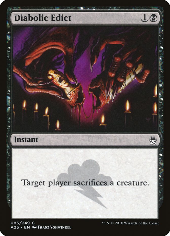 Diabolic Edict [Masters 25] | Galaxy Games LLC