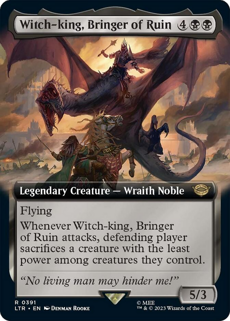 Witch-king, Bringer of Ruin (Extended Alternate Art) [The Lord of the Rings: Tales of Middle-Earth] | Galaxy Games LLC