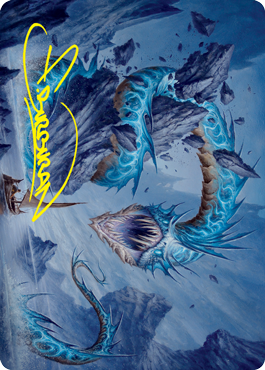 Biolume Serpent Art Card (Gold-Stamped Signature) [Innistrad: Crimson Vow Art Series] | Galaxy Games LLC