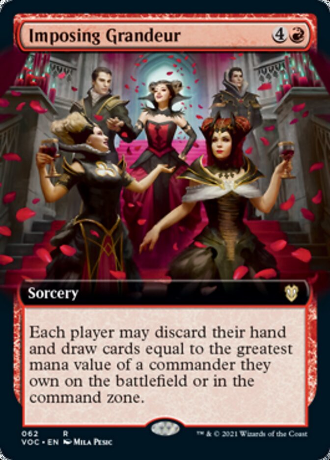 Imposing Grandeur (Extended Art) [Innistrad: Crimson Vow Commander] | Galaxy Games LLC