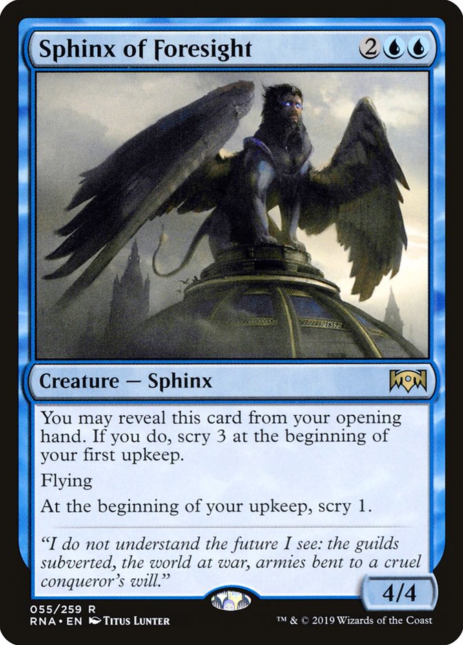 Sphinx of Foresight [Ravnica Allegiance] | Galaxy Games LLC