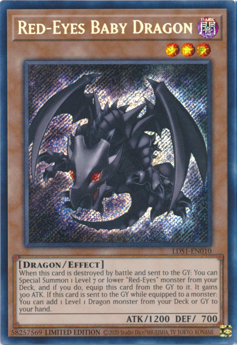 Red-Eyes Baby Dragon [LDS1-EN010] Secret Rare | Galaxy Games LLC