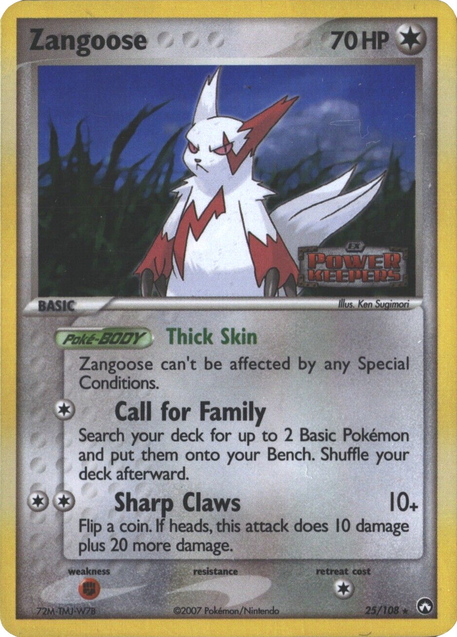 Zangoose (25/108) (Stamped) [EX: Power Keepers] | Galaxy Games LLC