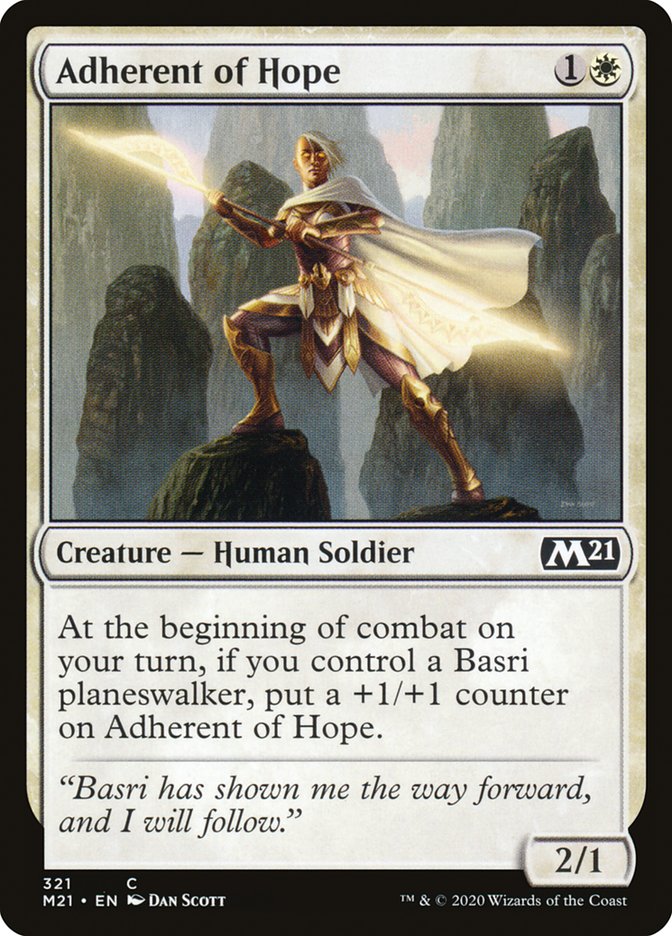 Adherent of Hope [Core Set 2021] | Galaxy Games LLC