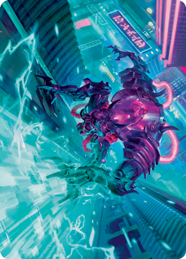 Surgehacker Mech Art Card [Kamigawa: Neon Dynasty Art Series] | Galaxy Games LLC
