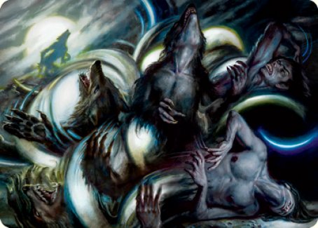 Lunar Rejection Art Card [Innistrad: Crimson Vow Art Series] | Galaxy Games LLC