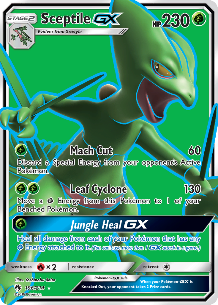 Sceptile GX (196/214) [Sun & Moon: Lost Thunder] | Galaxy Games LLC