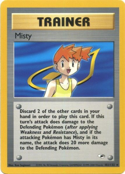 Misty (102/132) [Gym Heroes Unlimited] | Galaxy Games LLC