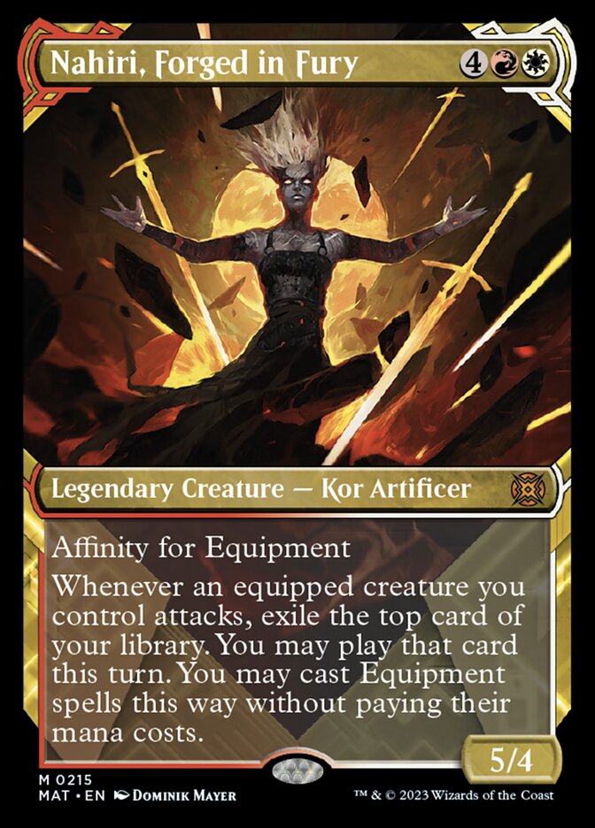 Nahiri, Forged in Fury (Showcase Halo Foil) [March of the Machine: The Aftermath] | Galaxy Games LLC