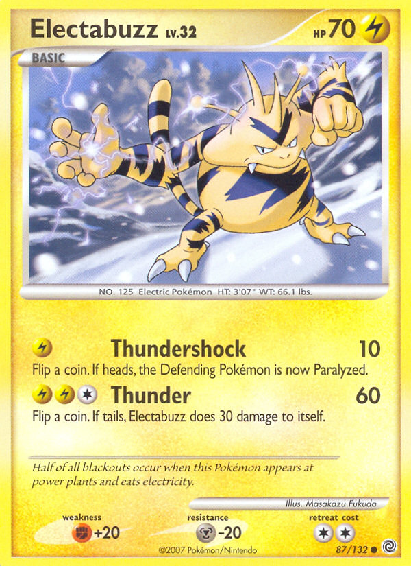 Electabuzz (87/132) [Diamond & Pearl: Secret Wonders] | Galaxy Games LLC