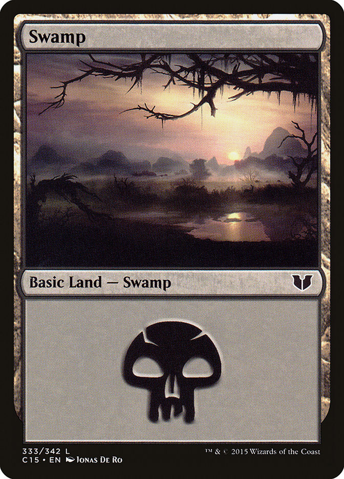 Swamp (333) [Commander 2015] | Galaxy Games LLC