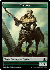 Spirit (0018) // Centaur Double-Sided Token [Ravnica Remastered Tokens] | Galaxy Games LLC