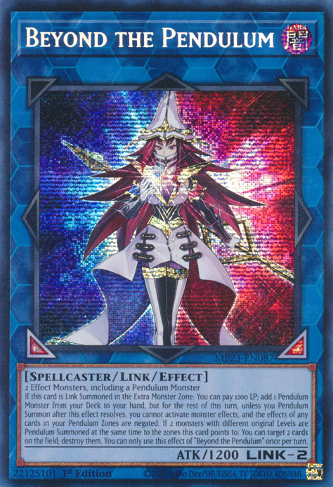 Beyond the Pendulum [MP23-EN087] Prismatic Secret Rare | Galaxy Games LLC