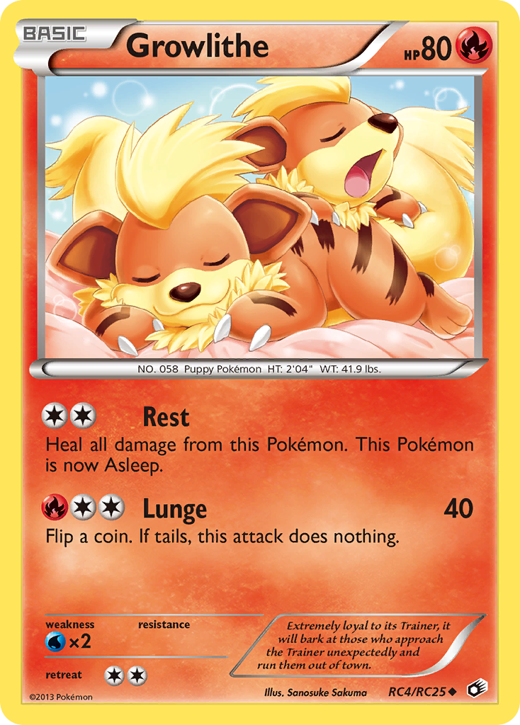 Growlithe (RC4/RC25) [Black & White: Legendary Treasures] | Galaxy Games LLC