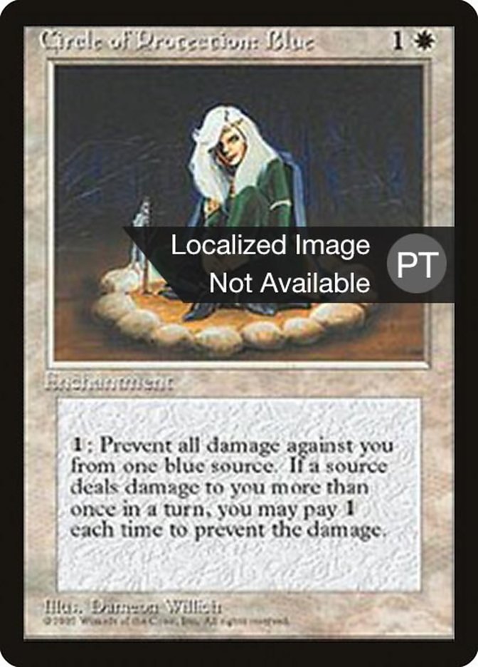 Circle of Protection: Blue [Fourth Edition (Foreign Black Border)] | Galaxy Games LLC