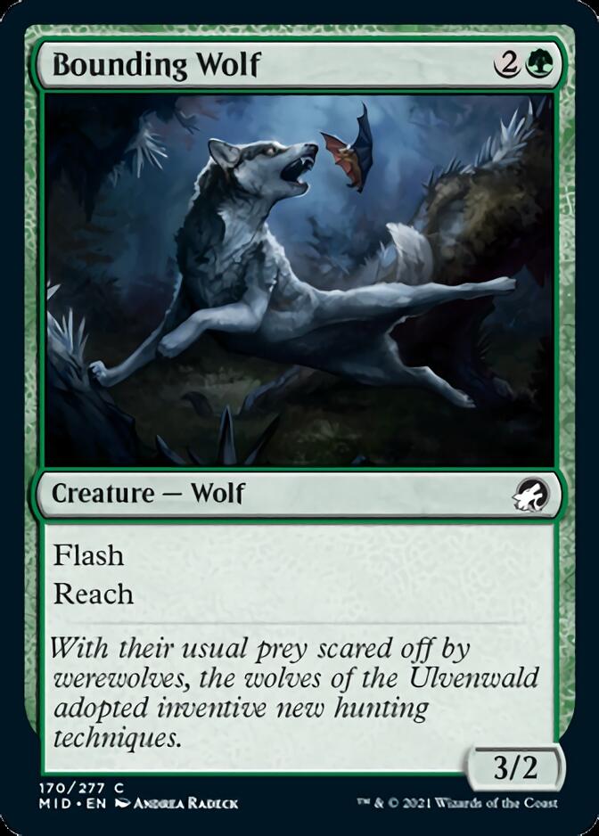 Bounding Wolf [Innistrad: Midnight Hunt] | Galaxy Games LLC