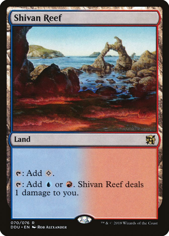 Shivan Reef [Duel Decks: Elves vs. Inventors] | Galaxy Games LLC