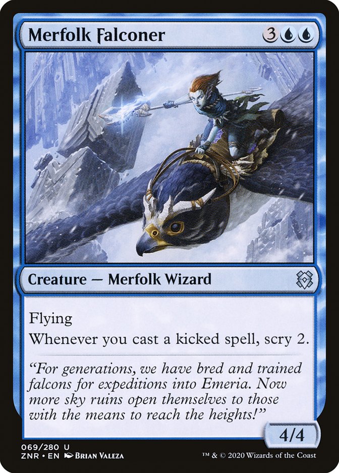 Merfolk Falconer [Zendikar Rising] | Galaxy Games LLC