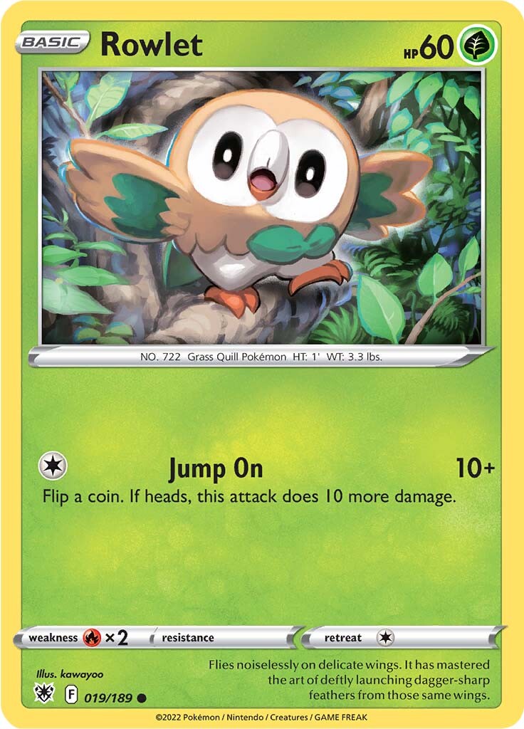 Rowlet (019/189) [Sword & Shield: Astral Radiance] | Galaxy Games LLC