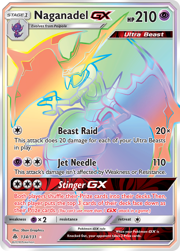 Naganadel GX (134/131) [Sun & Moon: Forbidden Light] | Galaxy Games LLC