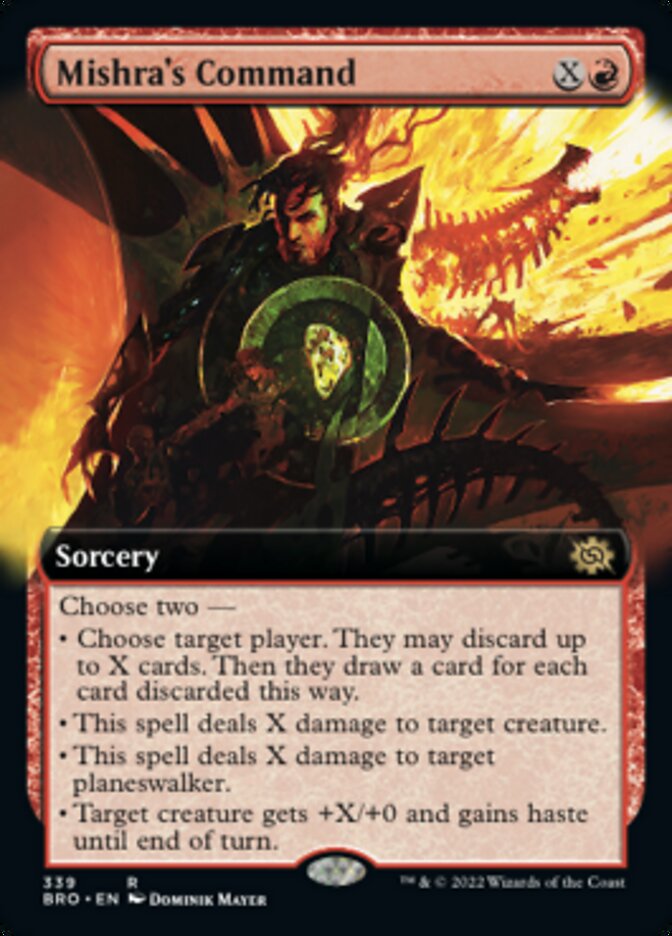 Mishra's Command (Extended Art) [The Brothers' War] | Galaxy Games LLC