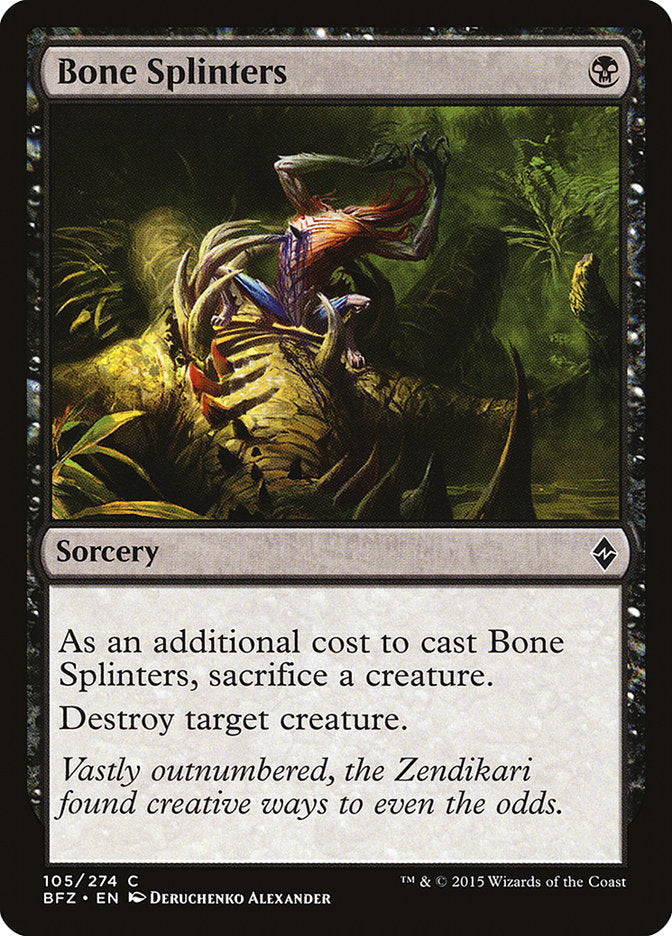Bone Splinters [Battle for Zendikar] | Galaxy Games LLC
