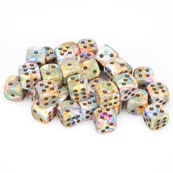 Chessex: D6 Festive™ DICE SET - 12MM | Galaxy Games LLC