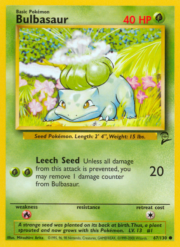 Bulbasaur (67/130) [Base Set 2] | Galaxy Games LLC